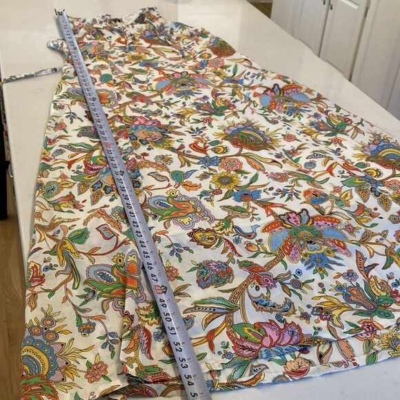 Tommy Hilfiger 100% cotton multicolor floral Paisley sleeveless maxi dress large - Picture 11 of 13